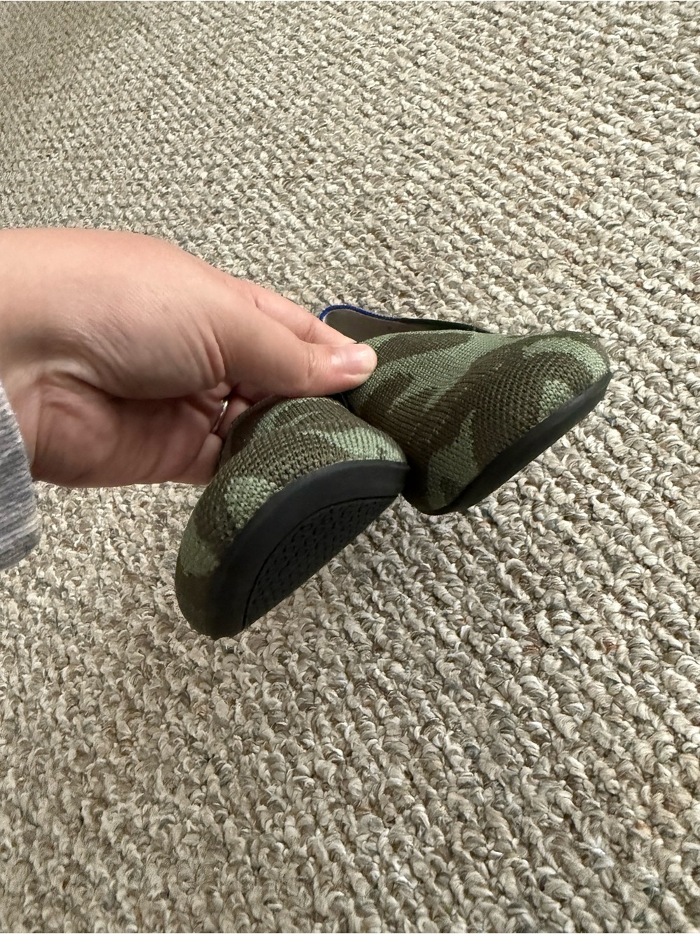 Rothy’s Camouflage loafer Knit Slip-On Flat green women’s size 6.5 - Picture 7 of 11